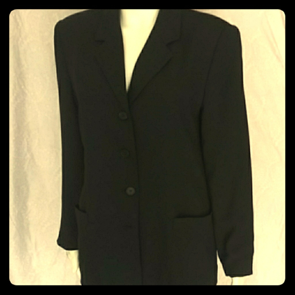 Navy Blue Blazer With 4 Button Up